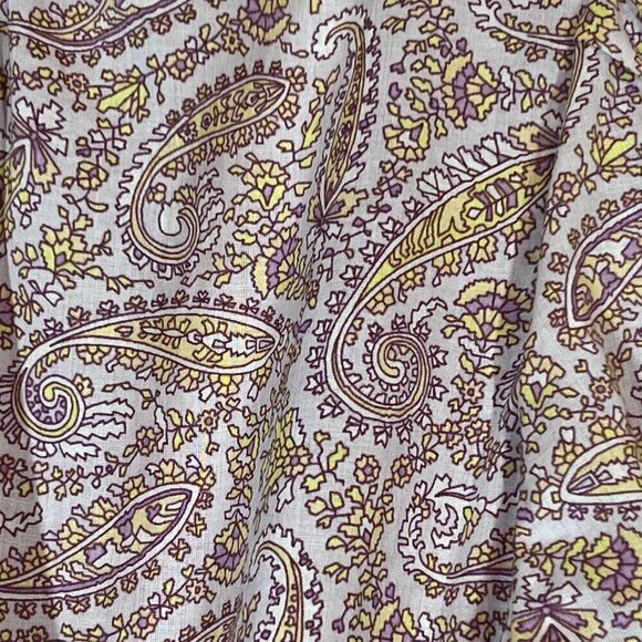 J Crew Shirt Dress Midi Beachy Paisley Cottagecore Cotton 8 - Picture 7 of 14